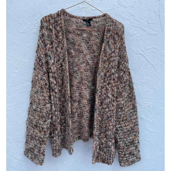 H&M Womens Long Sleeve Open Front Cardigan Sweater Multicolor Sz M - Picture 13 of 13